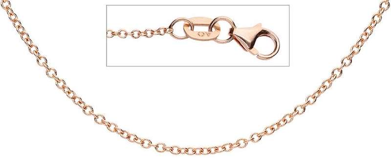 9k / 9ct rose gold CHAIN: 1.3mm wide Anchor, 50cm