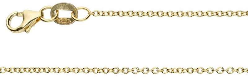 9k / 9ct gold CHAIN: 1.3mm wide Anchor, 42cm