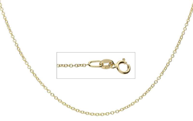 9k / 9ct gold CHAIN: 1.1mm wide Anchor, 50cm