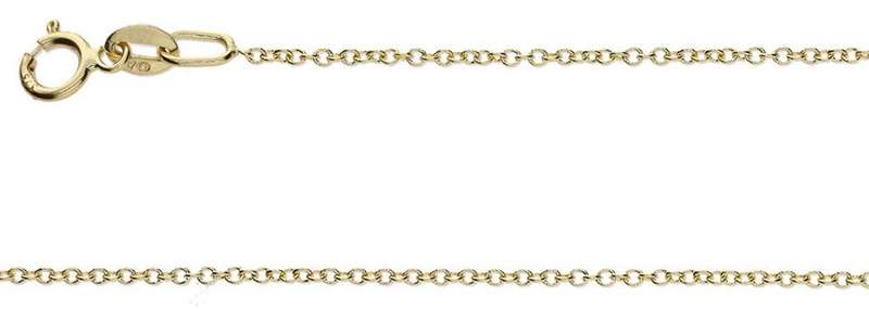 9k / 9ct gold CHAIN: 1.1mm wide Anchor, 50cm