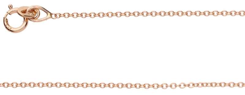 9k / 9ct rose gold CHAIN: 1.1mm wide Anchor, 45cm