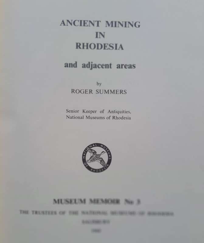 ANCIENT MINING IN RHODESIA
