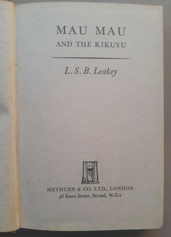 MAU MAU AND THE KIKUYU