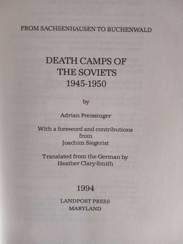 DEATH CAMPS OF THE SOVIETS 1945 - 1950