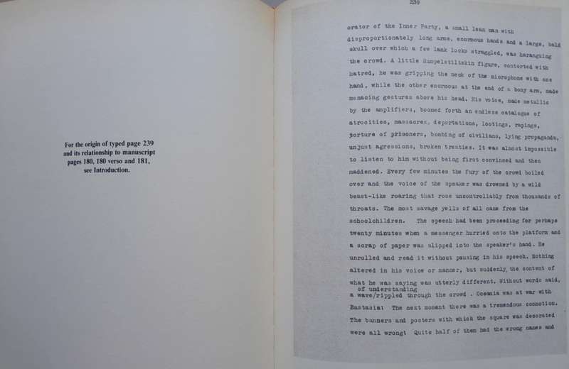 NINETEEN EIGHTY-FOUR FACSIMILE **1st edition**