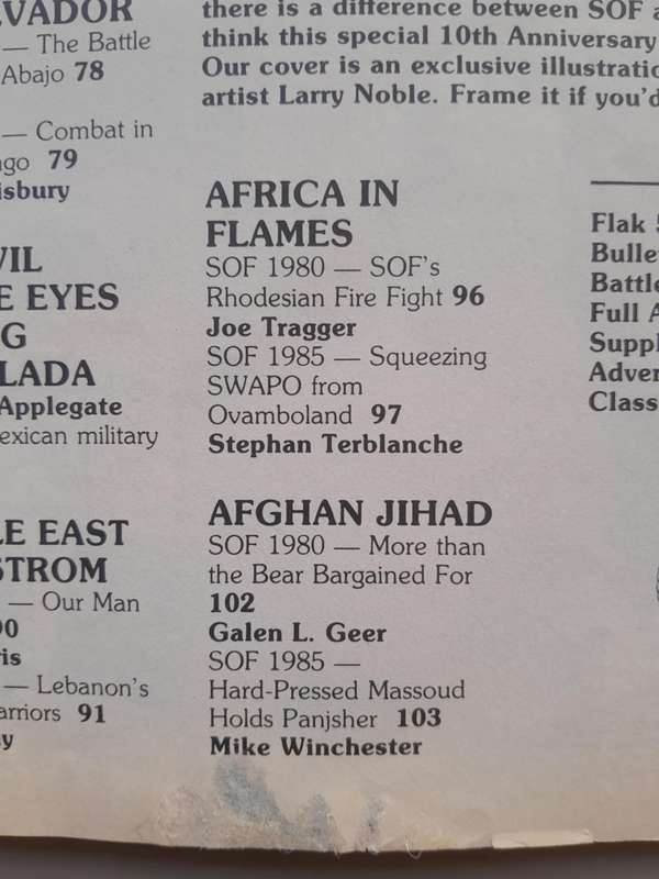 SOLDIER OF FORTUNE **10th Anniversary Issue**