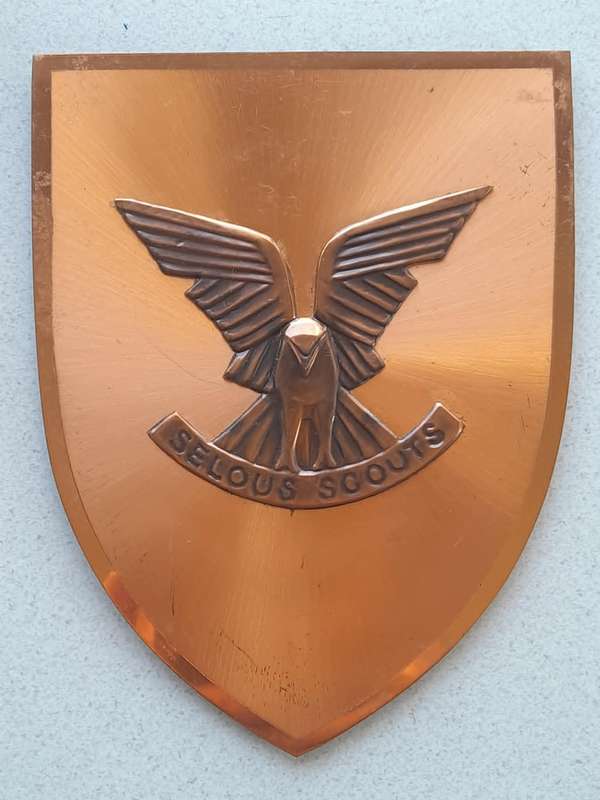 SELOUS SCOUTS PLAQUE
