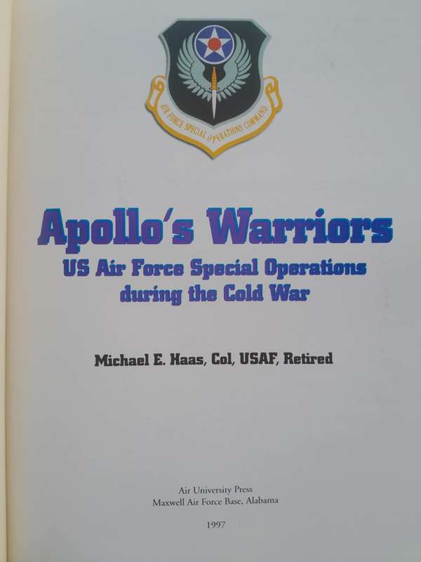 APOLLO'S WARRIORS U.S. Spec. Ops.  **SIGNED**