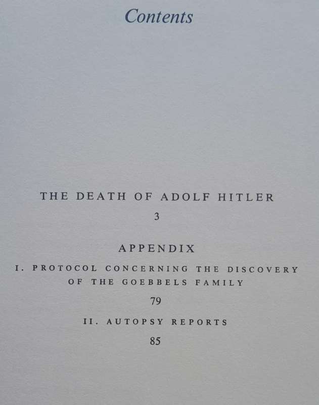 THE DEATH OF ADOLF HITLER