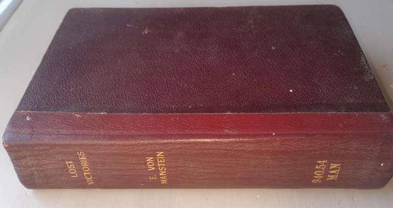 LOST VICTORIES by Field-Marshal Erich von Manstein **1st Edition**