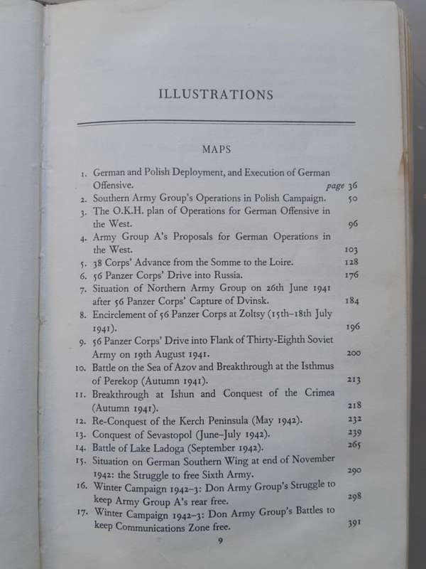 LOST VICTORIES by Field-Marshal Erich von Manstein **1st Edition**