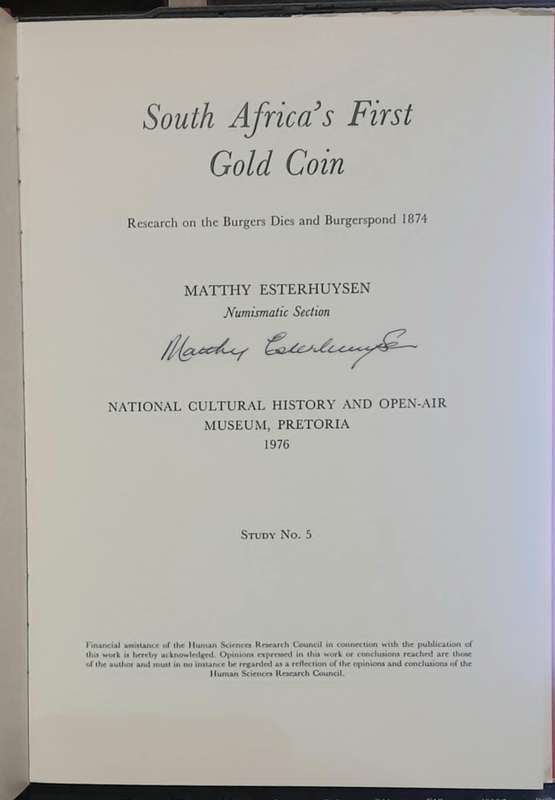 SOUTH AFRICA'S FIRST GOLD COIN **Signed**