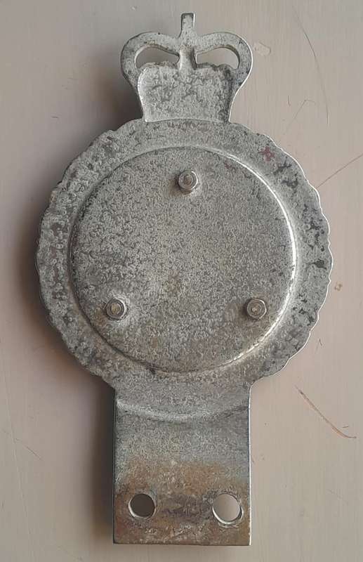 ARTILLERY VEHICLE PLAQUE