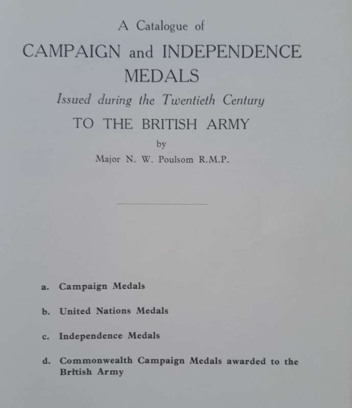 BRITISH MEDALS CATALOGUES
