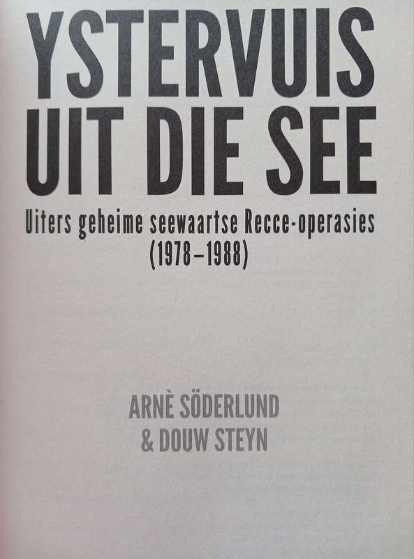 YSTERVUIS VAN DIE SEE **Recces-Signed x 2**