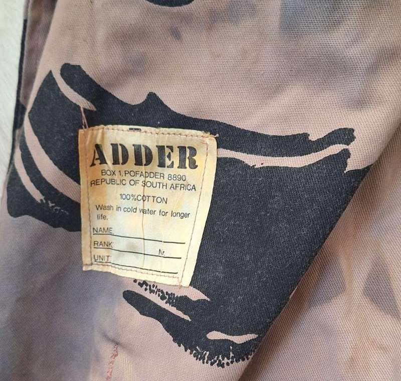 "ADDER" CAMOUFLAGED BUSH JACKET **XXL**