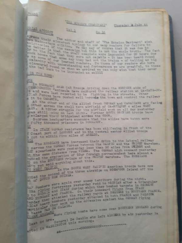 THE ECHELON CHARIVARI **6 SA Armored Division  **WWII**