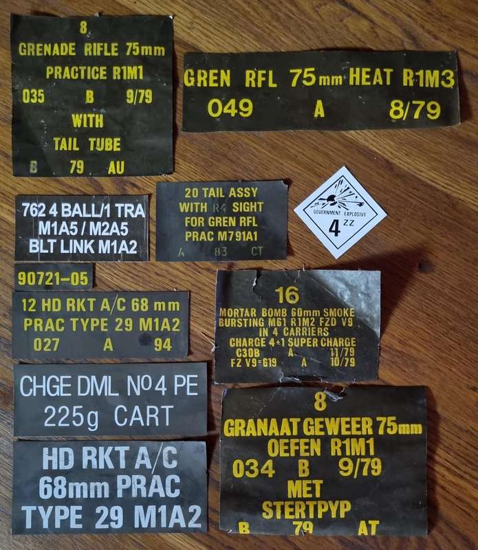 BORDER WAR AMMO LABELS