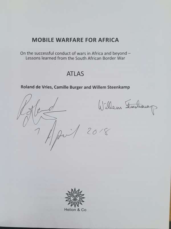 MOBILE WARFARE FOR AFRICA and ATLAS ** Signed **