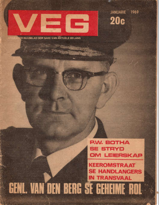 VEG Afrikaans Magazine ** 1969  Hendrik v d Berg Article**
