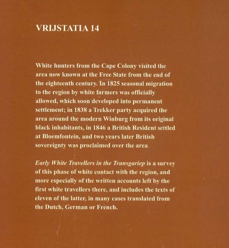 Early White Travellers in the Tansgariep 1819 - 1840
