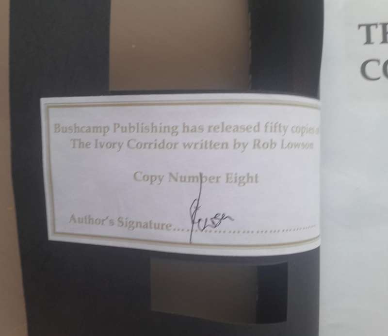 THE IVORY CORRIDOR - Limited signed edition **Rhodesian Novel**