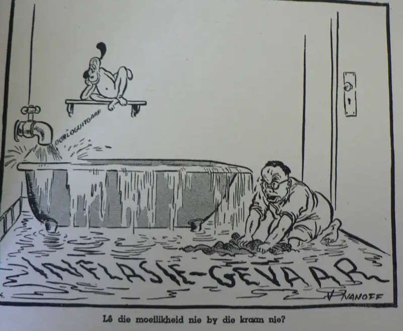 DIE TWEEDE WERELDOORLOG IN SPOTPRENTE Very Scarce