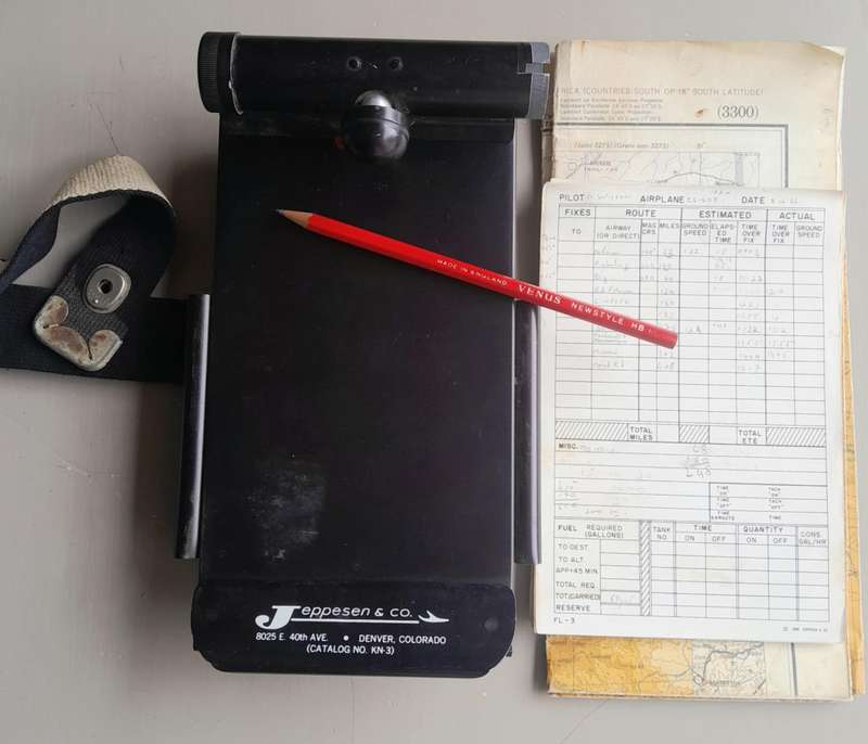 VINTAGE JOHANNESBURG AERONAUTICAL CHART + KNEE BOARD