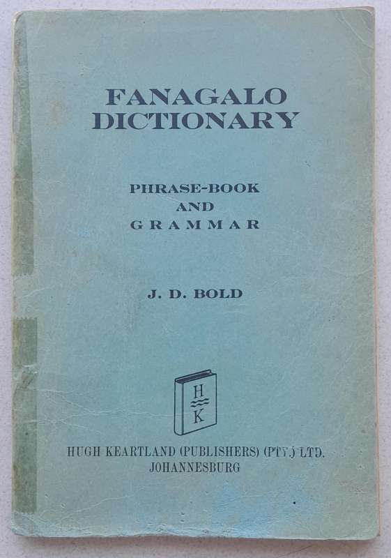 ** FANAGALO DICTIONARY **