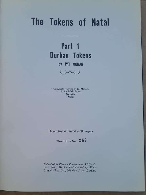 THE TOKENS OF NATAL Pat Moran