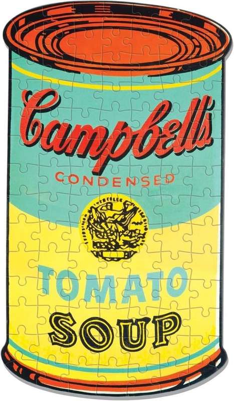 ANDY WARHOL Mini Campbells Shaped Puzzle