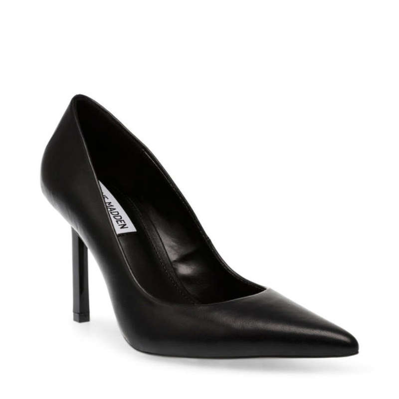 Steve Madden plain black heels - size 8