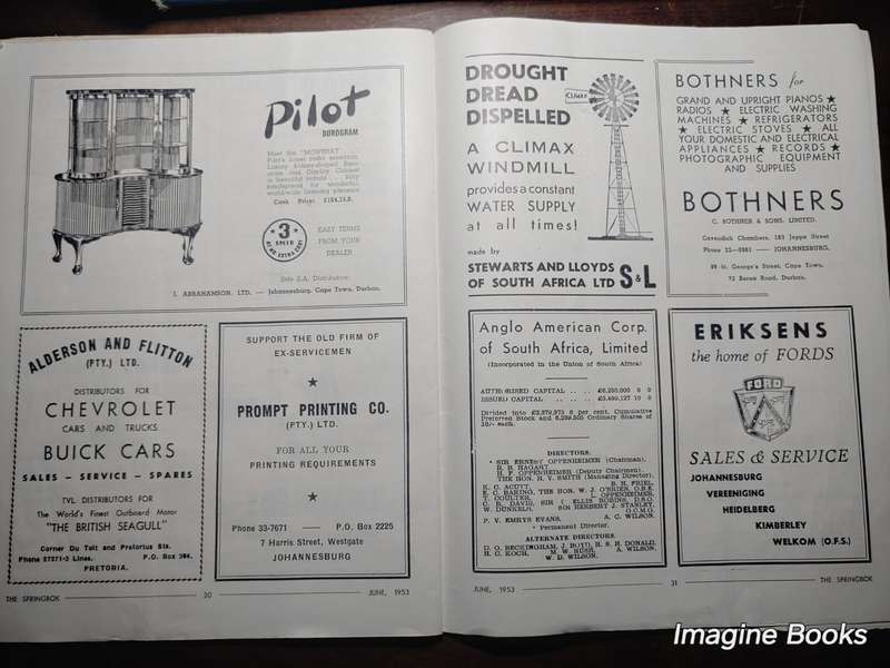 The Springbok - Official Organ of The S.A. Legion Of The B.E.S.L. - June 1953