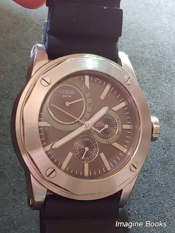 Guess Steel - Quartz Man's Watch - REDUCED TO CLEAR (starts/stops)