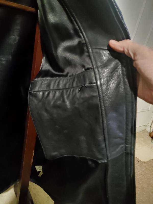 Daniel Hechter Man's XL Leather Jacket