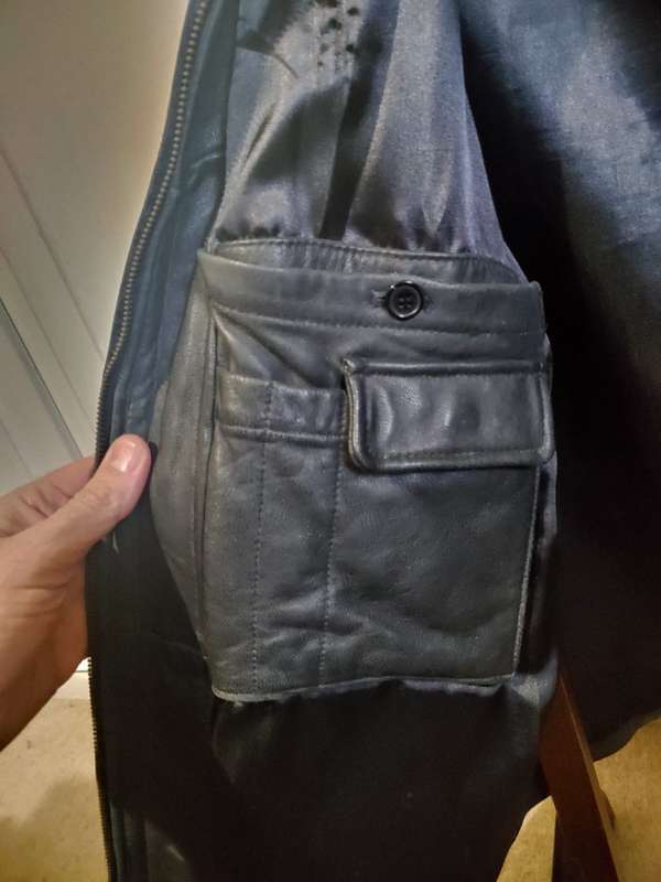 Daniel Hechter Man's XL Leather Jacket