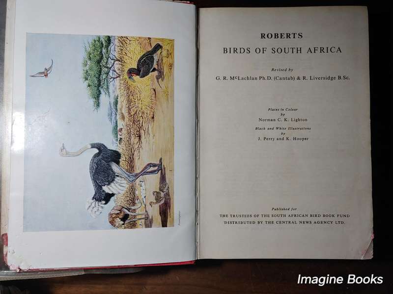 Roberts Birds of South Africa - 1963 edition