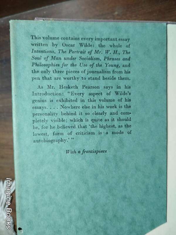 Essays by Oscar Wilde