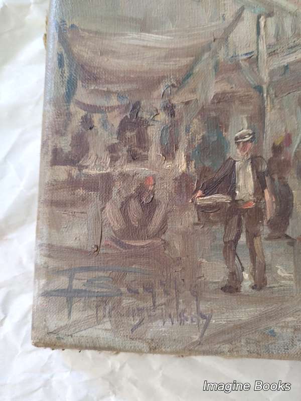 F. Scarpa - Original Oil on Canvas - Camogli (Genoa) PLUS one other
