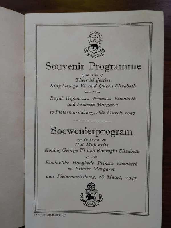 The Royal Visit to Pietermaritzburg 18th March 1947