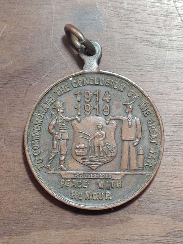 Conclusion Of The Great War - 1914 - 1919 - Commemorative Medallion