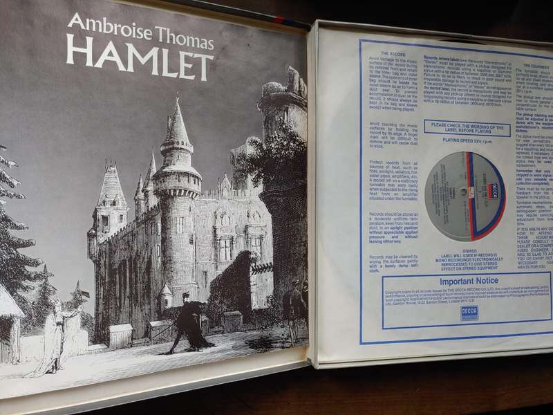 Hamlet - 3 LP Box Set - Ambroise Thomas - DECCA