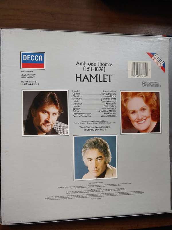 Hamlet - 3 LP Box Set - Ambroise Thomas - DECCA