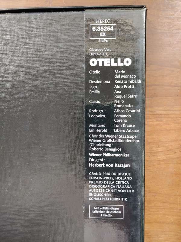 Otello - Verdi - 3 LP Box Set - DECCA