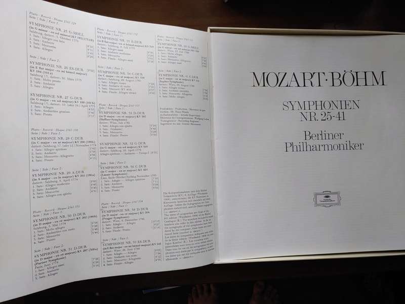 Mozart / - Die Grossen Simphonien 25-41 - LP Set x 7 - Deutsche Grammophon - Berliner Philharmoniker