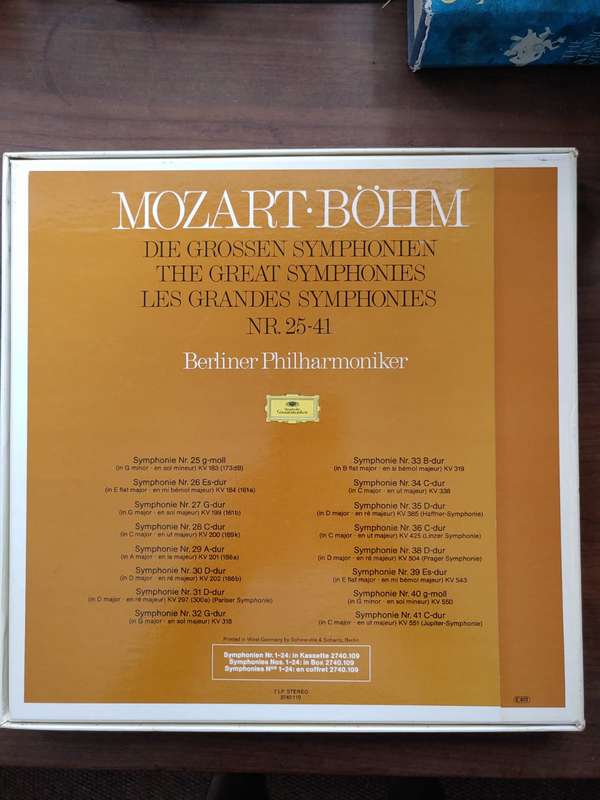 Mozart / - Die Grossen Simphonien 25-41 - LP Set x 7 - Deutsche Grammophon - Berliner Philharmoniker