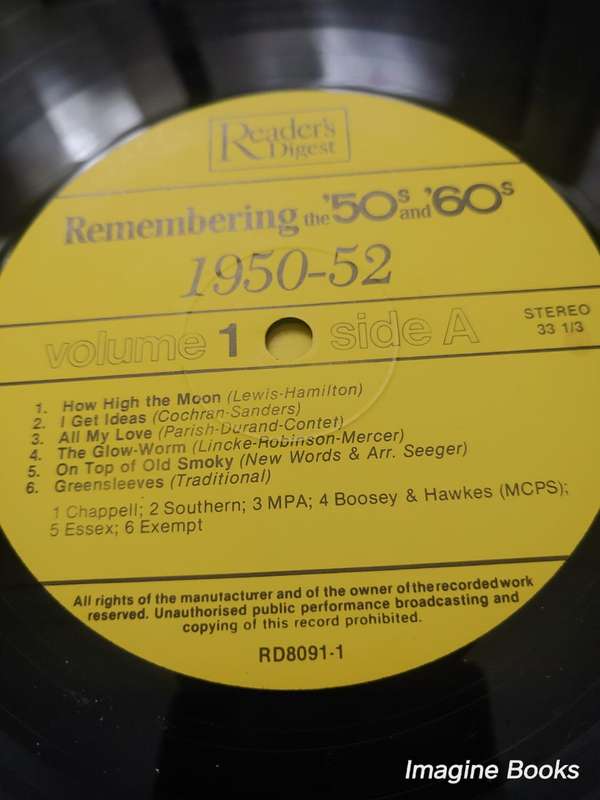 Remembering The 50s and 60s - Original Hits - 8 LP Set