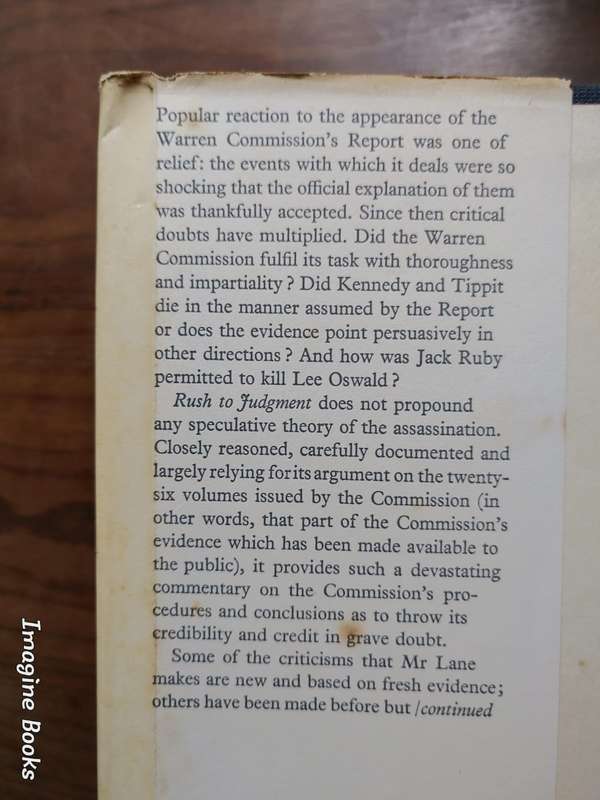 Rush To Judgement - Kennedy Assassination Enquiry - Mark Lane