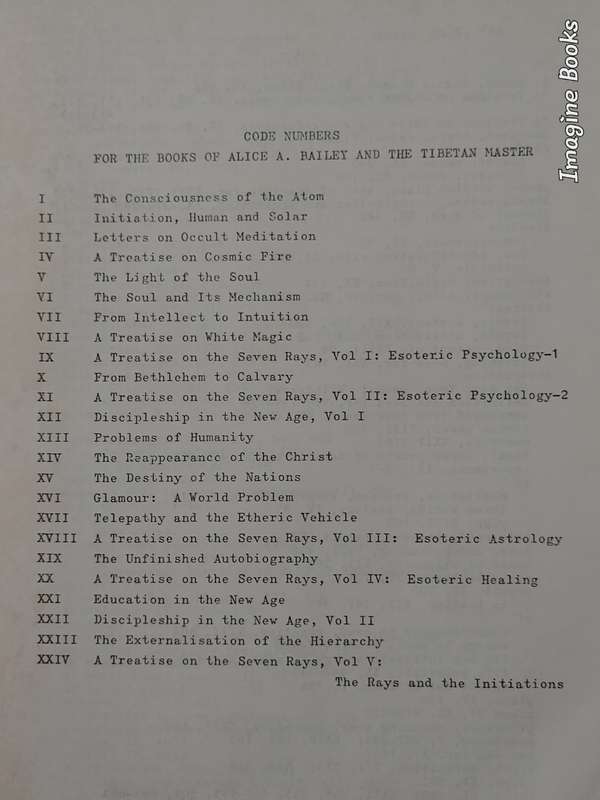 Master Index of the Tibetan and Alice Bailey Books