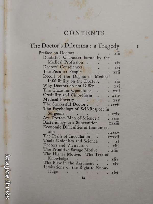 The Doctor's Dilemma - Bernard Shaw
